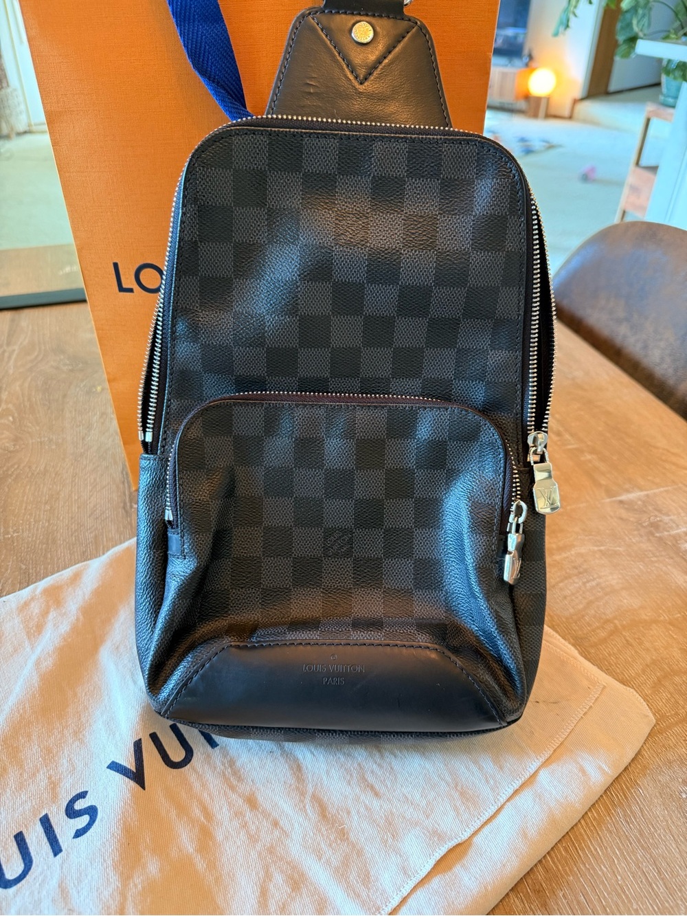 Louis Vuitton Black Damier Graphite Belt Bag